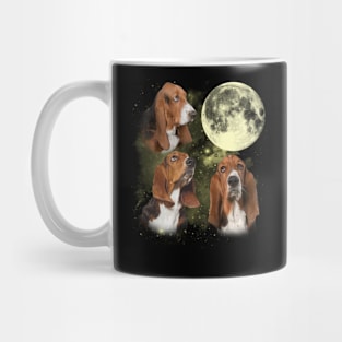 Basset Hounds The Moon Classic Dog Breed Mug